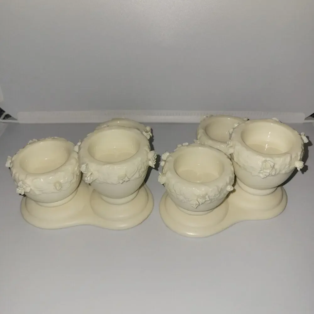 PartyLite Rose Garden Urn Tealight Trio - Picture 3 of 4